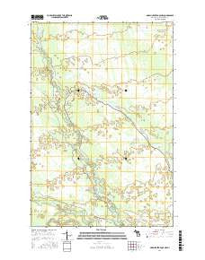 Marsh Creek Pool NW Michigan Current topographic map, 1:24000 scale, 7.5 X 7.5 Minute, Year 2017