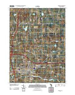 Marshall Michigan Historical topographic map, 1:24000 scale, 7.5 X 7.5 Minute, Year 2011