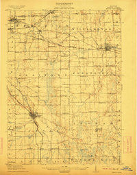 Mason Michigan Historical topographic map, 1:62500 scale, 15 X 15 Minute, Year 1911