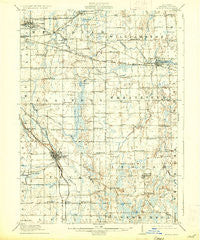 Mason Michigan Historical topographic map, 1:62500 scale, 15 X 15 Minute, Year 1911