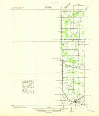 Maybee Michigan Historical topographic map, 1:31680 scale, 7.5 X 7.5 Minute, Year 1936