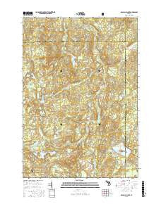 McCollum Lake Michigan Current topographic map, 1:24000 scale, 7.5 X 7.5 Minute, Year 2016