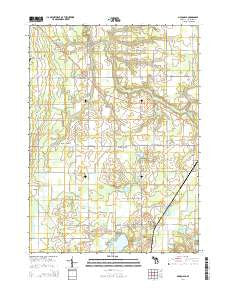 McDonald Michigan Historical topographic map, 1:24000 scale, 7.5 X 7.5 Minute, Year 2014