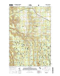 McKeever Michigan Historical topographic map, 1:24000 scale, 7.5 X 7.5 Minute, Year 2014