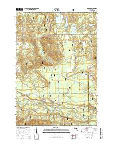 McKinley Michigan Historical topographic map, 1:24000 scale, 7.5 X 7.5 Minute, Year 2014