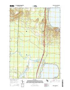 Meads Landing Michigan Historical topographic map, 1:24000 scale, 7.5 X 7.5 Minute, Year 2014