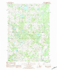 Merrill Lake Michigan Historical topographic map, 1:25000 scale, 7.5 X 7.5 Minute, Year 1984