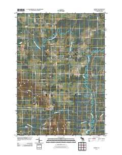 Merritt Michigan Historical topographic map, 1:24000 scale, 7.5 X 7.5 Minute, Year 2011
