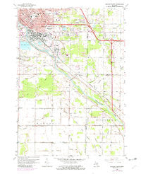 Midland South Michigan Historical topographic map, 1:24000 scale, 7.5 X 7.5 Minute, Year 1962