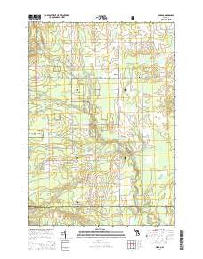 Mikado Michigan Historical topographic map, 1:24000 scale, 7.5 X 7.5 Minute, Year 2014