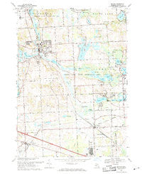Milford Michigan Historical topographic map, 1:24000 scale, 7.5 X 7.5 Minute, Year 1969