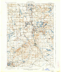 Milford Michigan Historical topographic map, 1:62500 scale, 15 X 15 Minute, Year 1909