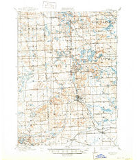 Milford Michigan Historical topographic map, 1:62500 scale, 15 X 15 Minute, Year 1909