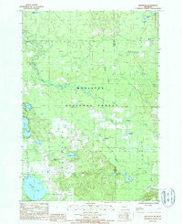 Millerton Michigan Historical topographic map, 1:24000 scale, 7.5 X 7.5 Minute, Year 1987