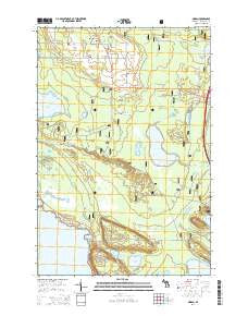 Moran Michigan Historical topographic map, 1:24000 scale, 7.5 X 7.5 Minute, Year 2014