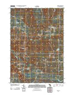 Morey Michigan Historical topographic map, 1:24000 scale, 7.5 X 7.5 Minute, Year 2011