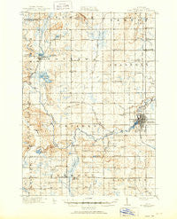 Mount Pleasant Michigan Historical topographic map, 1:62500 scale, 15 X 15 Minute, Year 1919
