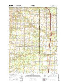 Mount Forest Michigan Historical topographic map, 1:24000 scale, 7.5 X 7.5 Minute, Year 2014