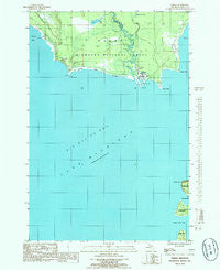 Nahma Michigan Historical topographic map, 1:24000 scale, 7.5 X 7.5 Minute, Year 1985