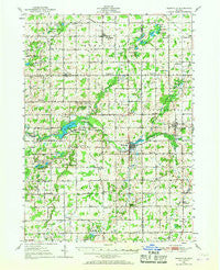 Nashville Michigan Historical topographic map, 1:62500 scale, 15 X 15 Minute, Year 1950