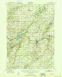 Nashville Michigan Historical topographic map, 1:62500 scale, 15 X 15 Minute, Year 1951