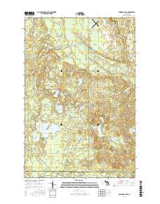Nawakwa Lake Michigan Current topographic map, 1:24000 scale, 7.5 X 7.5 Minute, Year 2017