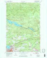 Negaunee Michigan Historical topographic map, 1:24000 scale, 7.5 X 7.5 Minute, Year 1953