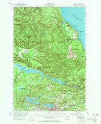 Negaunee Michigan Historical topographic map, 1:62500 scale, 15 X 15 Minute, Year 1954