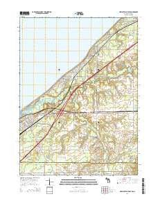 New Buffalo East Michigan Historical topographic map, 1:24000 scale, 7.5 X 7.5 Minute, Year 2014
