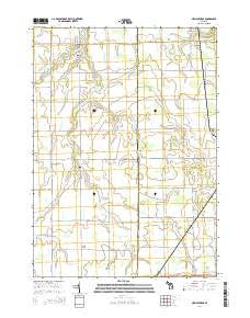 New Lothrop Michigan Historical topographic map, 1:24000 scale, 7.5 X 7.5 Minute, Year 2014