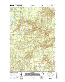 Nisula Michigan Historical topographic map, 1:24000 scale, 7.5 X 7.5 Minute, Year 2014