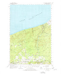 North Ironwood Michigan Historical topographic map, 1:62500 scale, 15 X 15 Minute, Year 1956