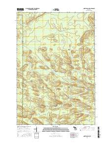 Northland NE Michigan Current topographic map, 1:24000 scale, 7.5 X 7.5 Minute, Year 2017