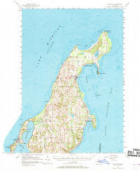 Northport Michigan Historical topographic map, 1:62500 scale, 15 X 15 Minute, Year 1957