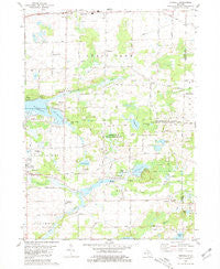 Norvell Michigan Historical topographic map, 1:24000 scale, 7.5 X 7.5 Minute, Year 1980