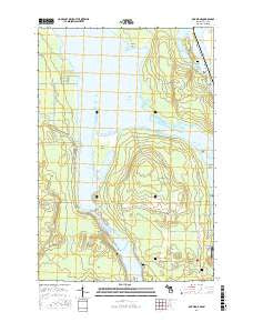 Oak Ridge Michigan Current topographic map, 1:24000 scale, 7.5 X 7.5 Minute, Year 2017