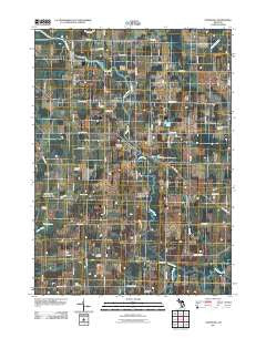 Onondaga Michigan Historical topographic map, 1:24000 scale, 7.5 X 7.5 Minute, Year 2011