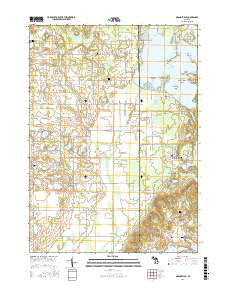 Orangeville Michigan Current topographic map, 1:24000 scale, 7.5 X 7.5 Minute, Year 2016