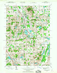 Ortonville Michigan Historical topographic map, 1:24000 scale, 7.5 X 7.5 Minute, Year 1943