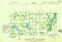 Ortonville Michigan Historical topographic map, 1:31680 scale, 7.5 X 7.5 Minute, Year 1936