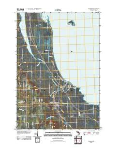 Ossineke Michigan Historical topographic map, 1:24000 scale, 7.5 X 7.5 Minute, Year 2011