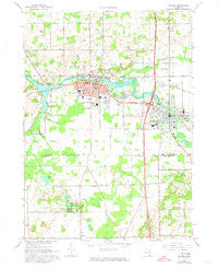 Otsego Michigan Historical topographic map, 1:24000 scale, 7.5 X 7.5 Minute, Year 1967