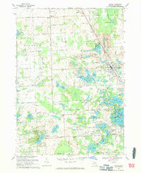 Oxford Michigan Historical topographic map, 1:24000 scale, 7.5 X 7.5 Minute, Year 1968