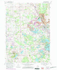 Oxford Michigan Historical topographic map, 1:24000 scale, 7.5 X 7.5 Minute, Year 1968