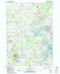 Oxford Michigan Historical topographic map, 1:24000 scale, 7.5 X 7.5 Minute, Year 1991
