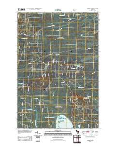 Ozark NE Michigan Historical topographic map, 1:24000 scale, 7.5 X 7.5 Minute, Year 2011