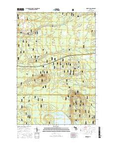 Ozark NE Michigan Current topographic map, 1:24000 scale, 7.5 X 7.5 Minute, Year 2017