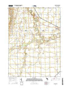 Palmyra Michigan Historical topographic map, 1:24000 scale, 7.5 X 7.5 Minute, Year 2014