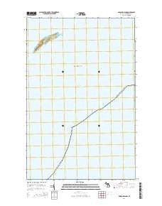 Passage Island Michigan Historical topographic map, 1:24000 scale, 7.5 X 7.5 Minute, Year 2014