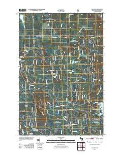 Paulding Michigan Historical topographic map, 1:24000 scale, 7.5 X 7.5 Minute, Year 2011